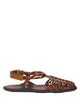 Miu Miu Miu Miu Leather Cord Sandals