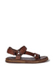 Miu Miu Touch-Strap Leather Sandals