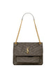 Saint Laurent Khaki Leather Medium Niki Shoulder Bag
