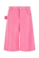 Bottega Veneta Pink Nappa Leather Bermuda Shorts