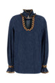 Valentino Garavani Chambray Denim Blouse