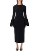 Stella Mccartney Bell Sleeve Midi Dress