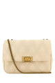Valentino Garavani Ivory Nappa Leather Large Quiltie 67 Shoulder Bag