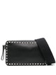 Valentino Garavani Black Leather Rockstud Crossbody Bag