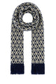 Valentino Garavani Embroidered Wool Toute La V Scarf