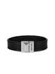 Saint Laurent Engraved Logo Leather Bracelet