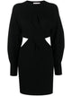 Alexander Mcqueen Black Wool Blend Dress