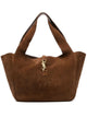 Saint Laurent Caramel Suede Leather Le 5 Ã 7 Bea Shoppong Bag