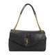 Saint Laurent Black Leather Big Calypso Shoulder Bag