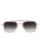 Dita Eyewear White Swirl - White Gold Titanium Sunglasses