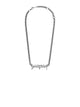 Balenciaga Typo Metal Necklace