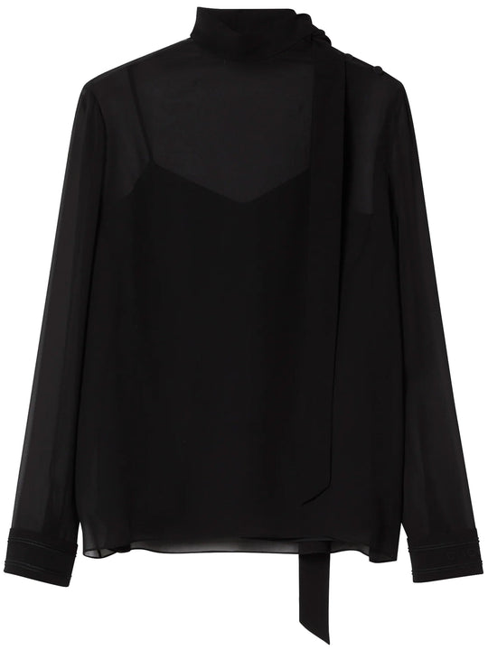 Gucci Black Silk Top
