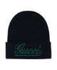 Gucci Dark Blue Wool Beanie Hat