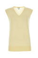 Bottega Veneta Pastel Yellow Cotton Blend Vest