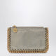 Stella Mccartney Falabella Card Holder In Metallic Pyrite