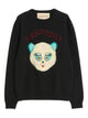 Valentino Black Sweater With Le Chat De La Maison Patch