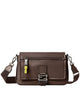 Fendi Flux Brown Leather Messenger Bag