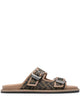 Fendi Experience The Feel Of Ff Jacquard Sandals