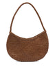 Dragon Difussion Brown Leather Shoulder Bag