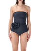 Magda Butrym Magda Butrym Flower Appliqué Strapless Swimsuit