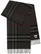 Burberry Burberry Scarfs, 100%Cashmere, Grey.