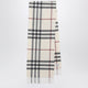 Burberry Check Cashmere Scarf In Stone