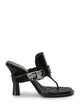 Burberry Black Leather Bay Thong Mules