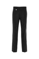 Burberry Black Wool Blend Wide-Leg Pant
