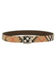 Burberry Printed E-Canvas Reversibile Belt