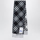 Burberry Black Check Cashmere Scarf