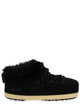 Junya Watanabe Man X New Balance Moon Boot Evx Suede Mules With Sheepskin Trim