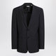 Burberry Navy Blue Wool Blend Jacket