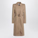 Alexander Mcqueen Beige Trench Coat With Belt