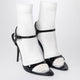 Balenciaga Avenue Sock Black Sandal In Patent Leather And Mesh