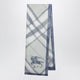 Burberry Large Watercolour Check Silk Scarf In Green