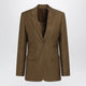 Burberry Tailored Singlebreasted Wool And Mohair Brown Jacket