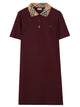 Burberry Cotton Polo-Style Dress With Check Collar