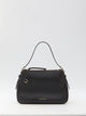 Gucci Black Leather Medium Gg Emblem Shoulder Bag