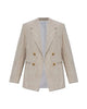 Bottega Veneta Melange Sand Viscose Blend Blazer