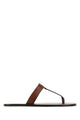 Saint Laurent Babylone 00 Black Leather Sandals