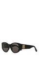Balenciaga Black Acetate Nano Round Sunglasses