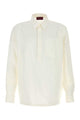 Gucci White Linen Polo Shirt