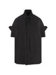 Balenciaga Black Tucked Sleeve Shirt