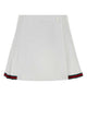 Gucci White Poplin Mini Skirt