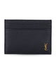 Saint Laurent Tiny Cassandre Card Holder In Leather