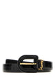 Saint Laurent Black Leather Belt