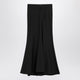 Balenciaga Black Long Wool Skirt