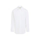 Balenciaga White Cotton Plain Standard Shirt