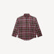Balenciaga Chemise Flanelle Carreaux Bordeaux Col Zippé