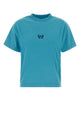 Balenciaga Turquoise Cotton T-Shirt